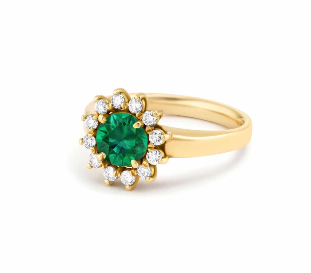 טבעת אירוסין, אמרלד ירוק